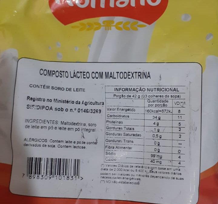 Vereador Djalma Nery fiscaliza “Kit merenda” das escolas municipais e encontra composto lácteo no lugar de leite em pó. Empresa já possui histórico de adulteração do produto.